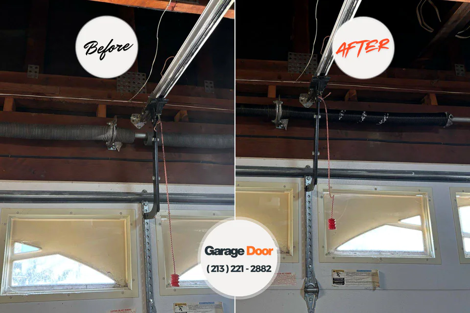 Before and after: garage door repair Battle Mountain, NV